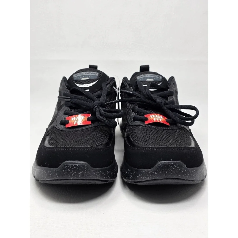 Skechers Flex Advantage 5.0 Flexible  Mens Size 8.5 Wide Width Trainer Black New